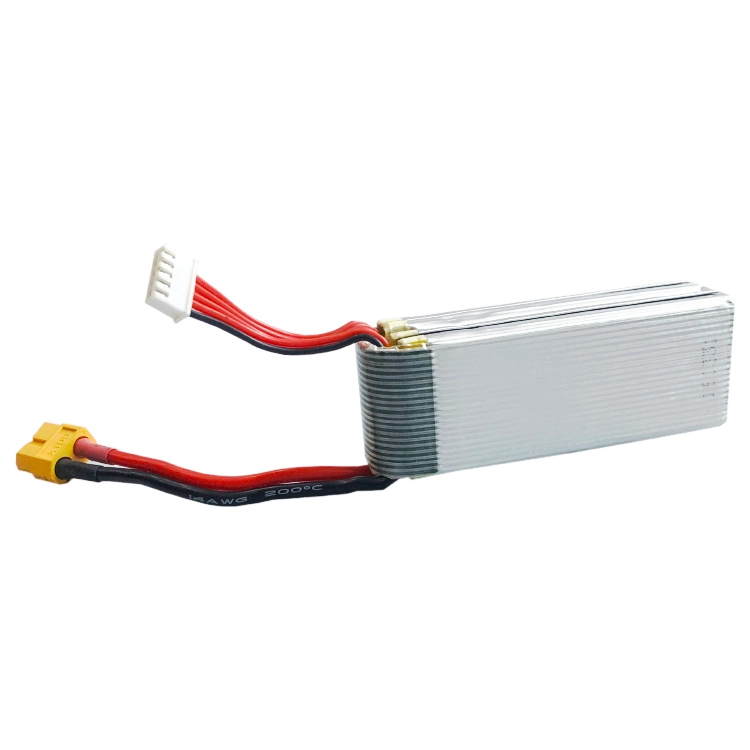 14.8 فولت وحدة طاقة طائرة بدون طيار 1500mAh 40c بطارية الليثيوم للطائرة بدون طيار Dtp 653480-4s 0