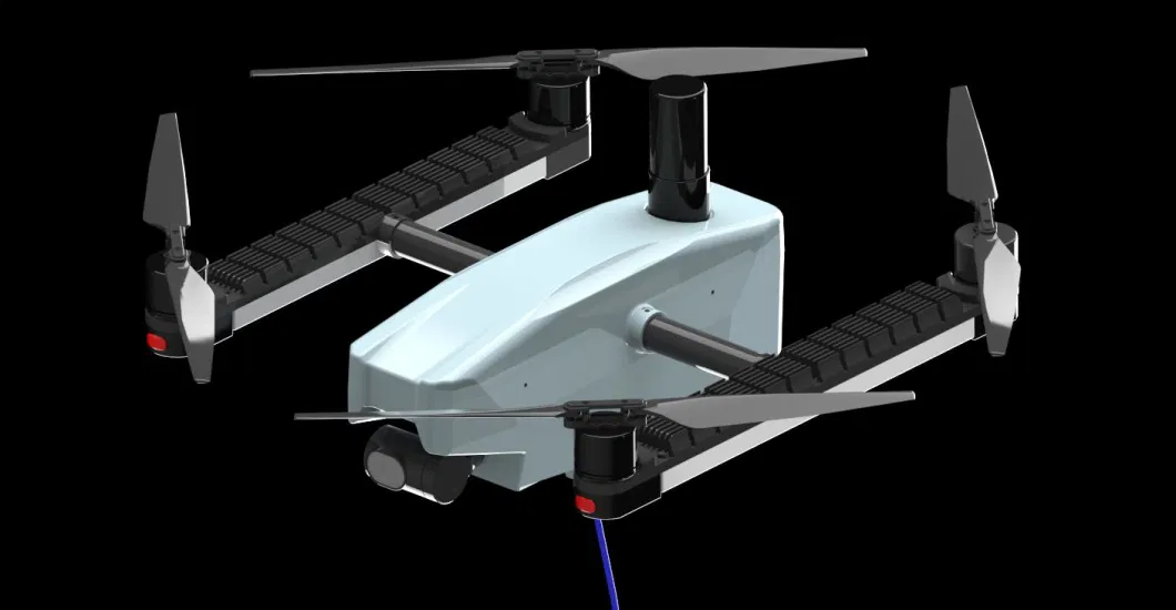 إضاءة الطائرة بدون طيار MYUAV بواسطة كابل Tether إمدادات الطاقة باستمرار 24 ساعة لإضاءة الطوارئ 3