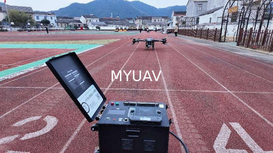 إمدادات الطاقة المرتبطة تمكن الطائرة بدون طيار المربوطة من الطيران المستمر لمدة 24 ساعة بواسطة MYUAV